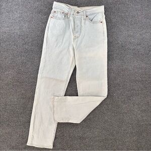 Levi’s Women’s Wedgie Straight Denim Jeans Light Wash High Rise Button Fly 28x28